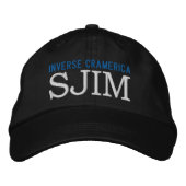 INVERSE CRAMERICA - SJIM ETF JIM CRAMER不機嫌 刺繍入りキャップ (正面)