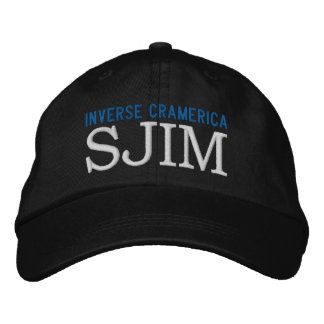 INVERSE CRAMERICA - SJIM ETF JIM CRAMER不機嫌 刺繍入りキャップ