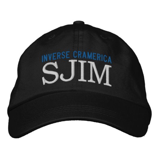 INVERSE CRAMERICA - SJIM ETF JIM CRAMER不機嫌 刺繍入りキャップ (正面)