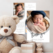 Inverted Arch Thank You 3写真誕生のお知らせ 招待状