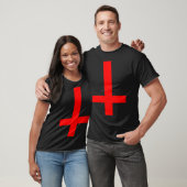 Inverted Cross Upside Down Satan Antichrist Atheis Tシャツ (ユニセックス)
