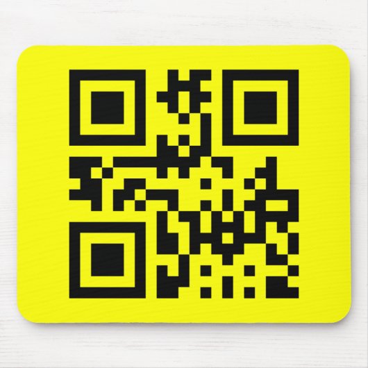 Inverted ☻ Happy Face -- QR Code マウスパッド (正面)