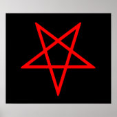 Inverted Red Pentagram ポスター (正面)