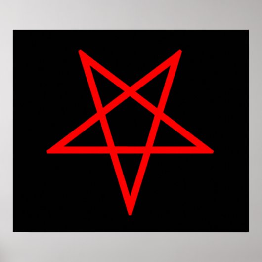 Inverted Red Pentagram ポスター (正面)