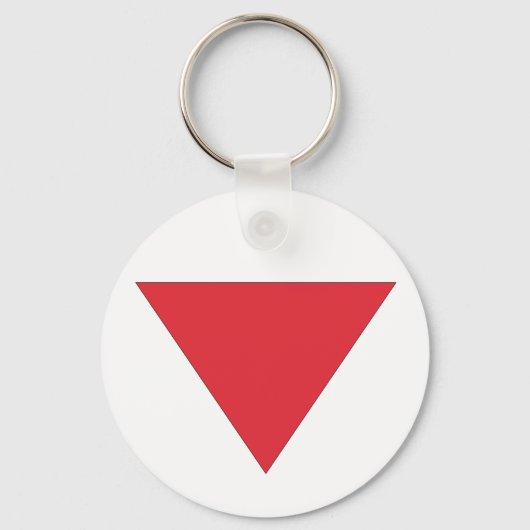 Inverted Red Triangle キーホルダー (正面)