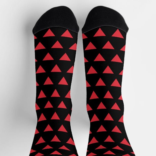 Inverted Red Triangle ソックス (上部)