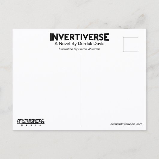 Invertiverse Novel Cover – はがき (裏面)