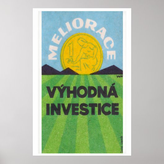 Invest in Agriculture Green Fields - Matchbox ポスター (正面)
