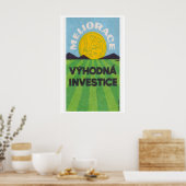 Invest in Agriculture Green Fields - Matchbox ポスター (キッチン)