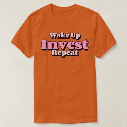 Invest Repeatの起動 Tシャツ (デザイン正面)
