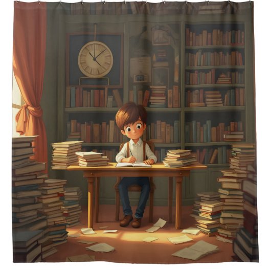 Investing In Myself -  シャワーカーテン (正面)