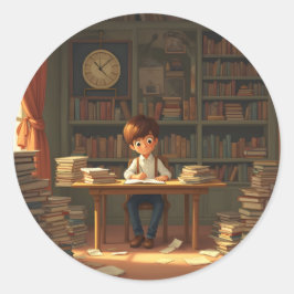Investing In Myself – モチベーションアートクラシック ラウンドシール