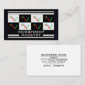 Investment Analyst Money Wealth Management Pro 名刺 (正面/裏面)