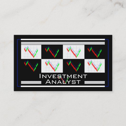 Investment Analyst Money Wealth Management Pro 名刺 (正面)