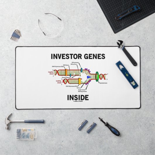 Investor Genes Inside DNA Replication Geek Humor デスクマット (ワークステーション)