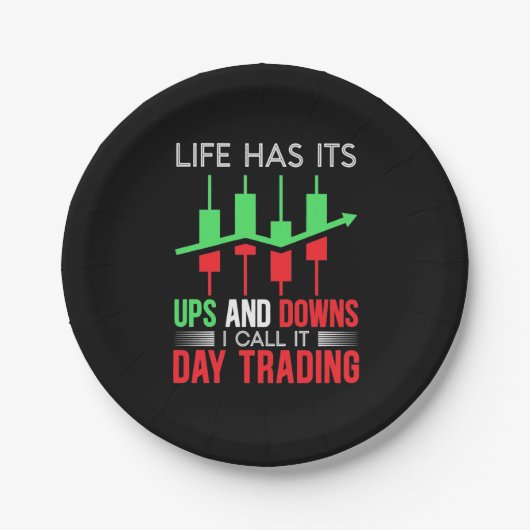 Investor I Call It Day Trading ペーパープレート (正面)
