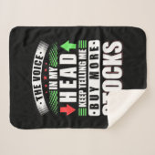 Investor In My Head Buy More Stocks シェルパブランケット (正面(横))