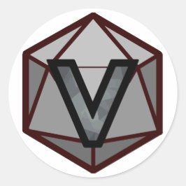 INVICTUSストリーム「GRAY TEAM」ロゴ ラウンドシール