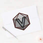 INVICTUSストリーム「GRAY TEAM」ロゴ ラウンドシール (封筒)