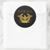 invictusロゴ ラウンドシール (バッグ)