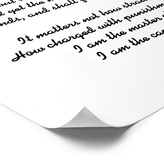 INVICTUS詩 ポスター (角)