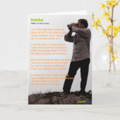 Invictus カード (黄色い花)