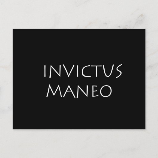 Invictus maneo ポストカード (正面)