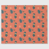 Invierno acogedor con té caliente y pastas ラッピングペーパー (フラット)