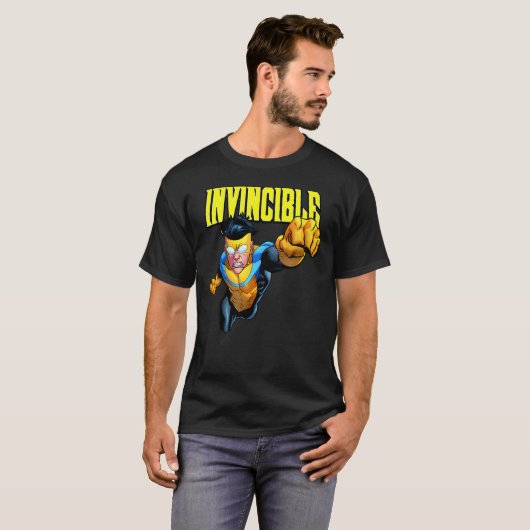 Invin Cible Comic Anime Tシャツ (正面フル)