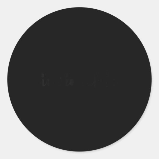 Invincible - Motivational  ラウンドシール (正面)