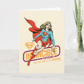 Invincible Supergirl Retro Graphic カード (正面)
