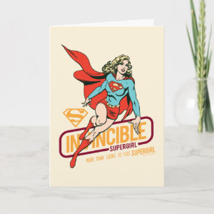 Invincible Supergirl Retro Graphic カード