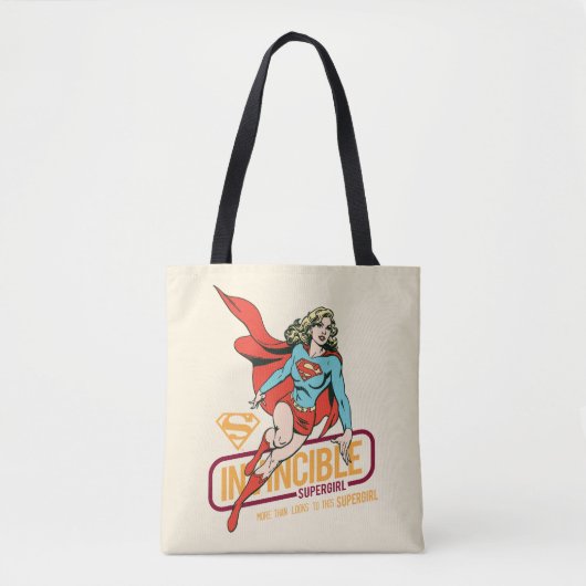 Invincible Supergirl Retro Graphic トートバッグ (正面)