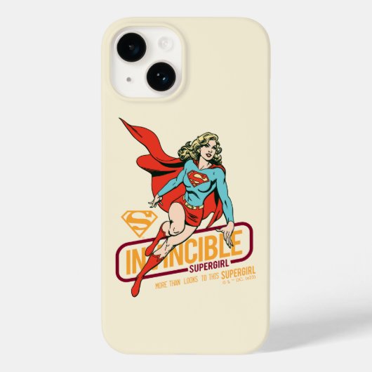 Invincible Supergirl Retro Graphic Case-Mate iPhoneケース (裏面)