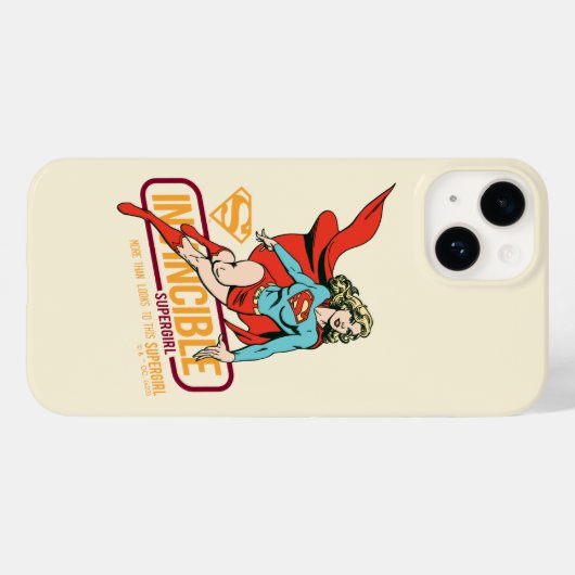 Invincible Supergirl Retro Graphic Case-Mate iPhoneケース (裏面 (横))
