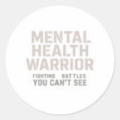  Invisible Battles, Inner Strength ラウンドシール (正面)