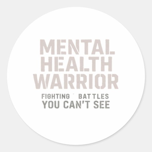  Invisible Battles, Inner Strength ラウンドシール (正面)