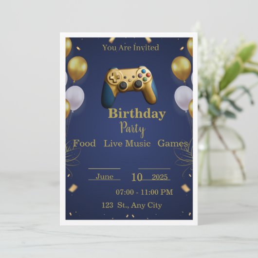 Invisible Birthday Game Challenge 🎂👻 | Funny Par 招待状 (スタンド正面)