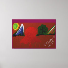 Invisible Girl Trapped in Another Universe キャンバスプリント