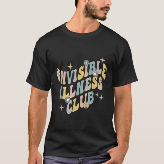 Invisible Illness Clubシャツ慢性疾患認識 Tシャツ (正面)