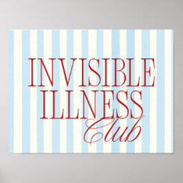 'Invisible Illness Club' Chronic Illness Poster ポスター