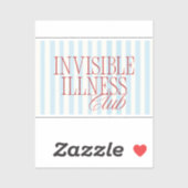 'Invisible Illness Club' Cute Spoonie Sticker シール (シート)