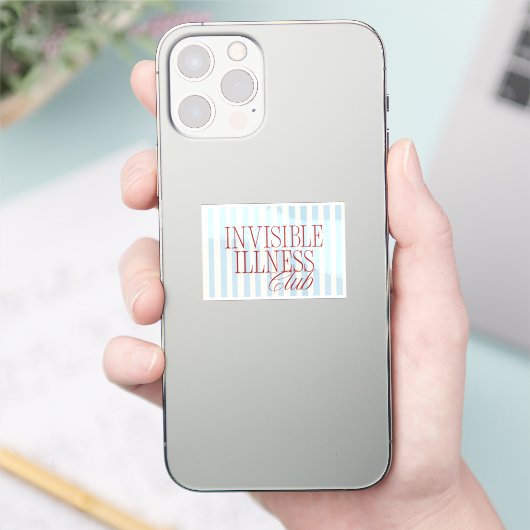 'Invisible Illness Club' Cute Spoonie Sticker シール (スマートフォン)