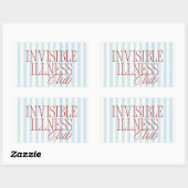 'Invisible Illness Club' Cute Spoonie Sticker 長方形シール (シート)