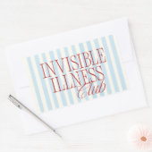 'Invisible Illness Club' Cute Spoonie Sticker 長方形シール (封筒)