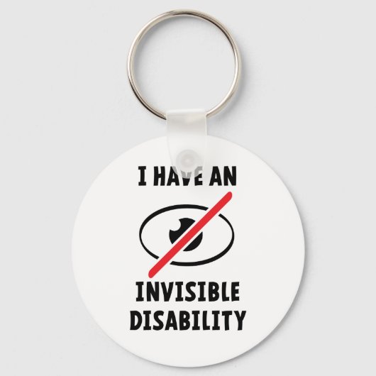 Invisible illness, disability. Onzichtbare ziekte. キーホルダー (正面)