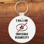 Invisible illness, disability. Onzichtbare ziekte. キーホルダー (正面)