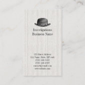 Invisible Man Private Detective 名刺 (裏面)