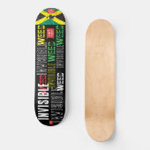 INVISIBLE WEED. JMT Skateboard スケートボード (正面)
