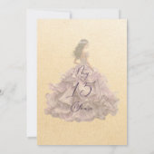 Invitacion 15 años 招待状 (裏面)